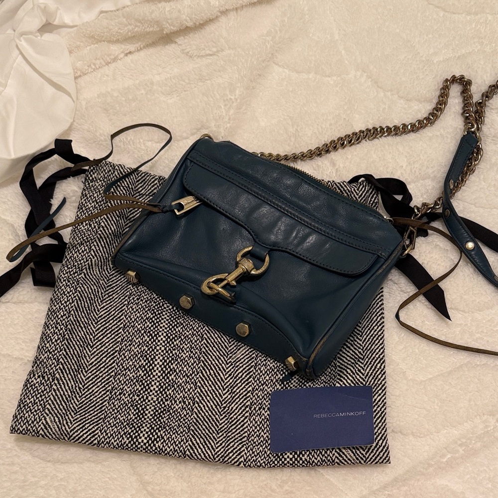 Rebecca Minkoff Teal Leather Crossbody Bag